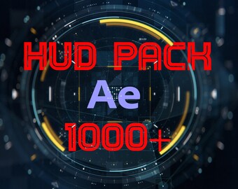 After Effects HUD Elements Pack 1000+. Das Hud-Paket enthält voreingestellte UI-Bildschirme.