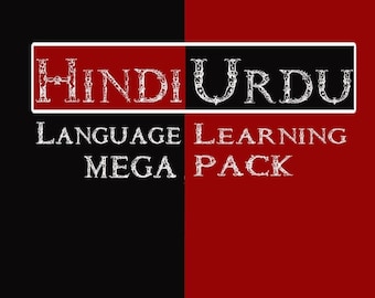 Hindi-Urdu Sprachlernpaket MEGA Pack.