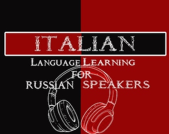 Umfassender Italienisch-Sprachkurs in 4 Niveaus für Russisch-Menschene, Audio und PDF Bundle