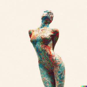 Woman body art