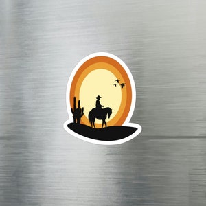 Cowboy vinyl sticker sticker