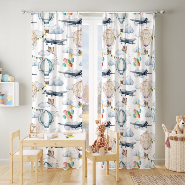 Airplane Curtains Etsy