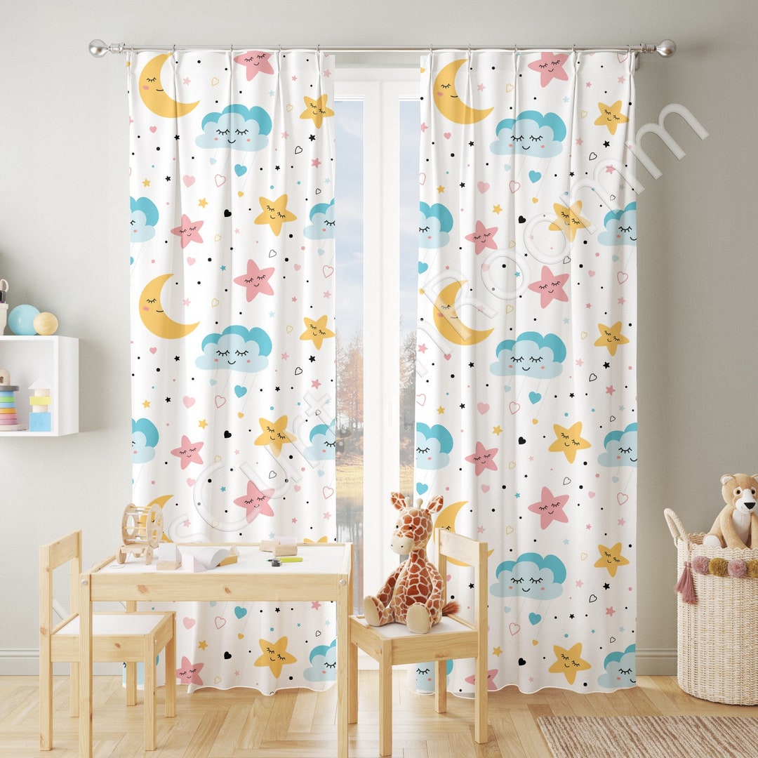 Cute Baby Room Curtains, Teddy Kids Room Curtains, Childrens Room ...