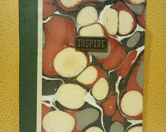 Diario marmolado encuadernado a mano