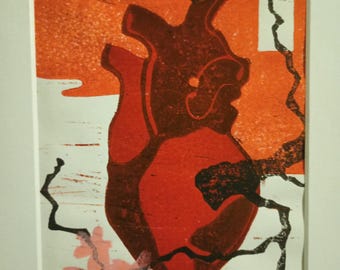 Impresión anatómica de corazón: inspirada en el Ukiyo japonés