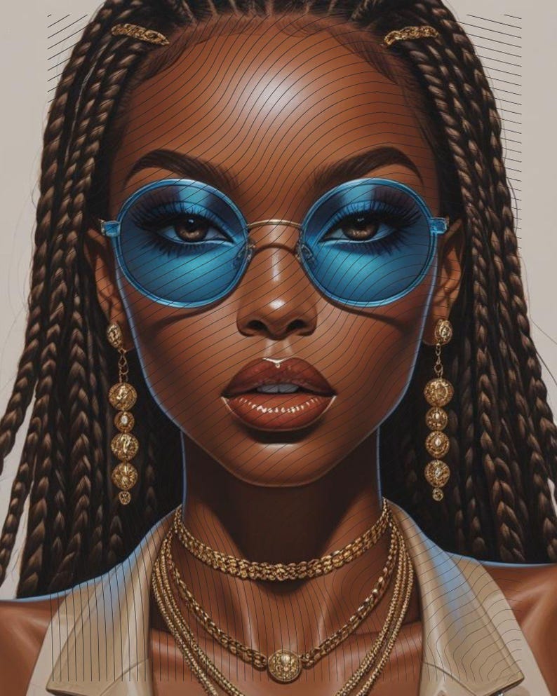 Brown Beauty Digital Art Etsy