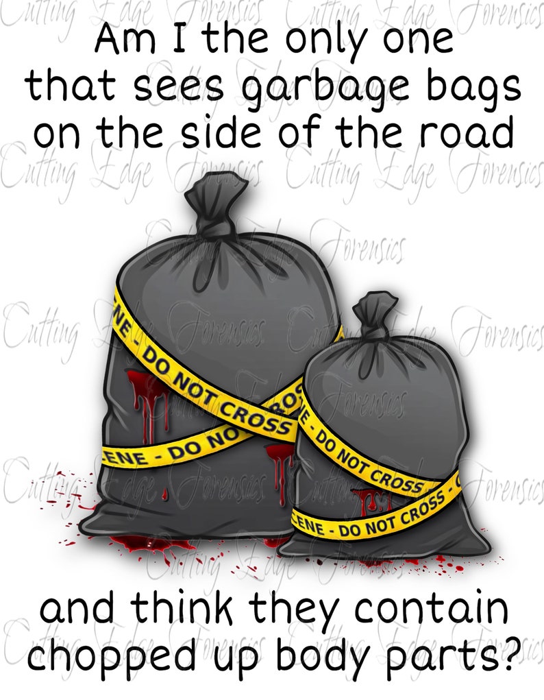 Garbage Bag With Chopped up Body Parts Quote/evidence/crime Scene