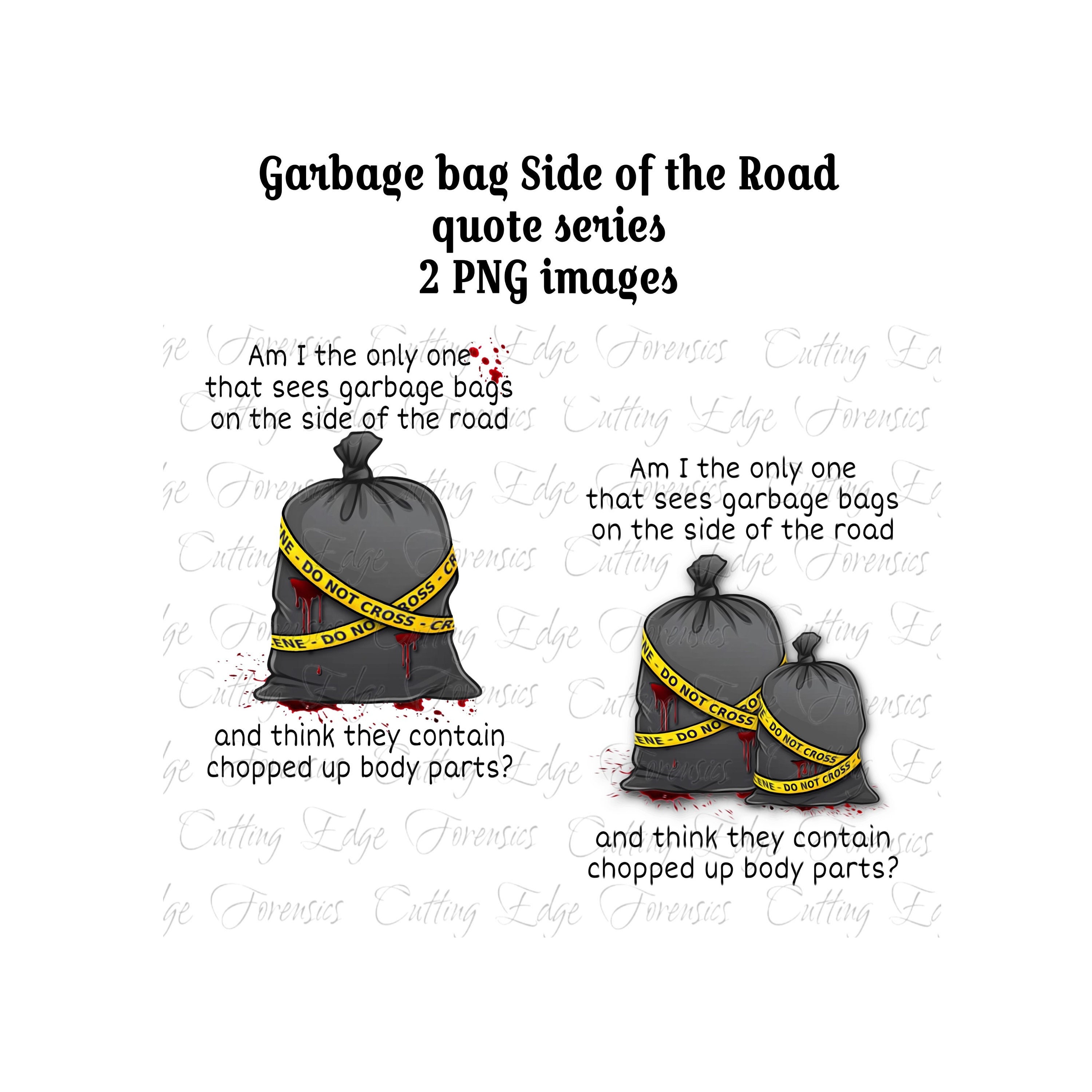 Garbage Bag With Chopped up Body Parts Quote/evidence/crime Scene
