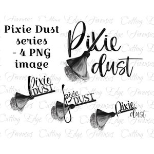 Polvere per impronte digitali Pixie Dust / Pennello per impronte digitali / Scena del crimine / Latenti / 4 file digitali PNG