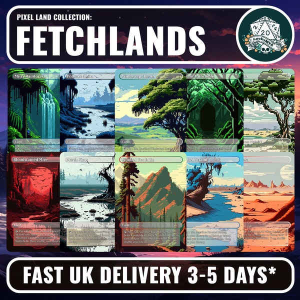 Pixel Style | Fetch Lands | Play-test Proxies | Fast UK delivery