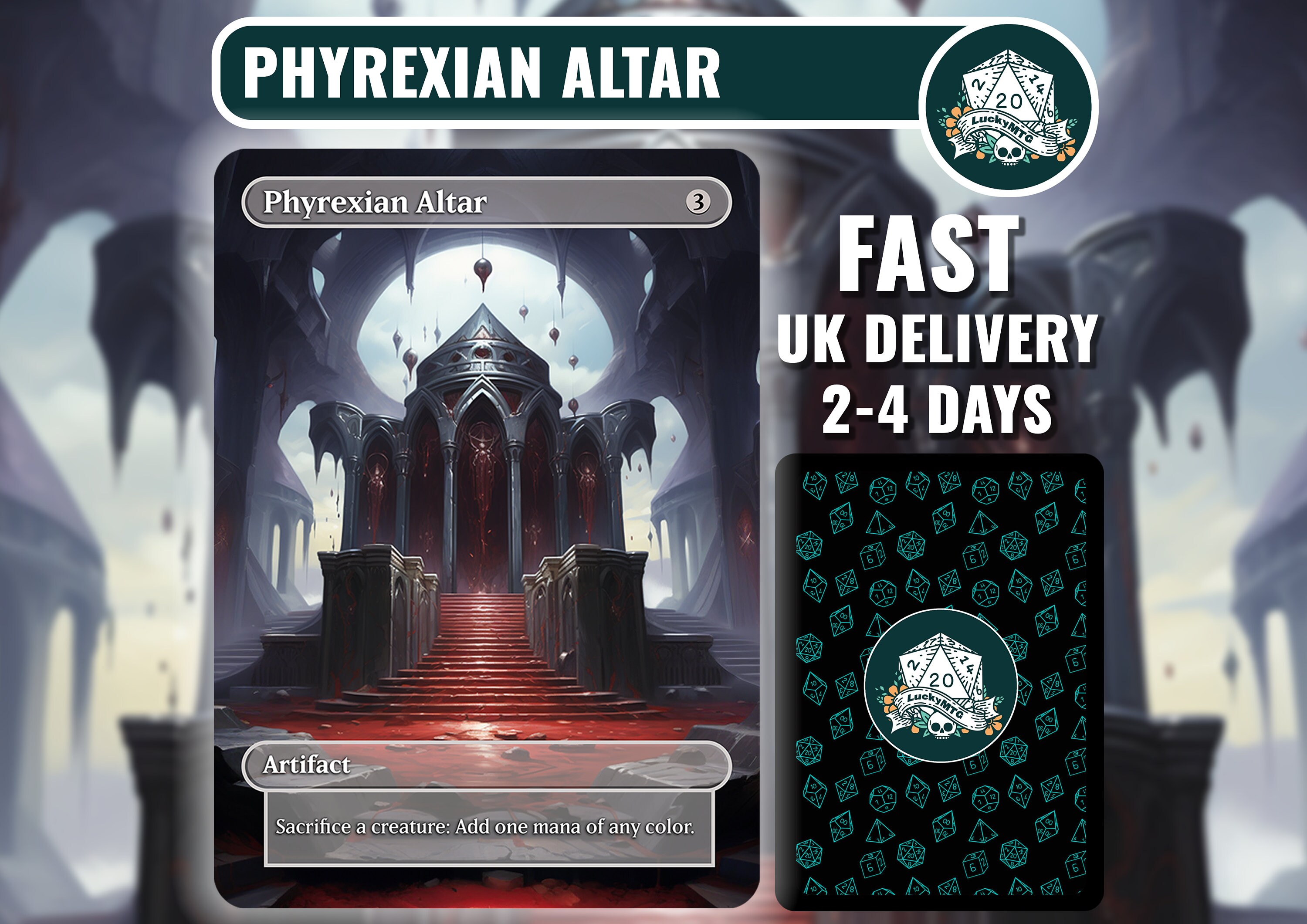 Phyrexian Altar Play-test Proxies Fast UK Delivery - Etsy