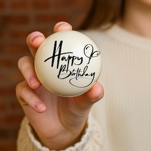 Cue Ball Best Gift For Dad Personalized Cue Ball Customised Cue Ball Billiards Cue ball Gift For Him Birthday Gift Cue Ball Billiards Gift