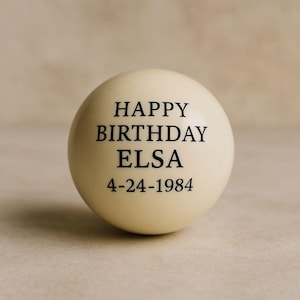Cue Ball Best Gift For Dad Personalized Cue Ball Customised Cue Ball Billiards Cue ball Gift For Him Birthday Gift Cue Ball Billiards Gift