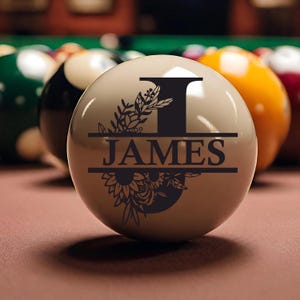 Custom Pool Ball Billiards Gift For Him Valentines Day  Gift For Dad Father&#39;s Day Gift Personalized Cue Ball Gift For Her Personalized Gift
