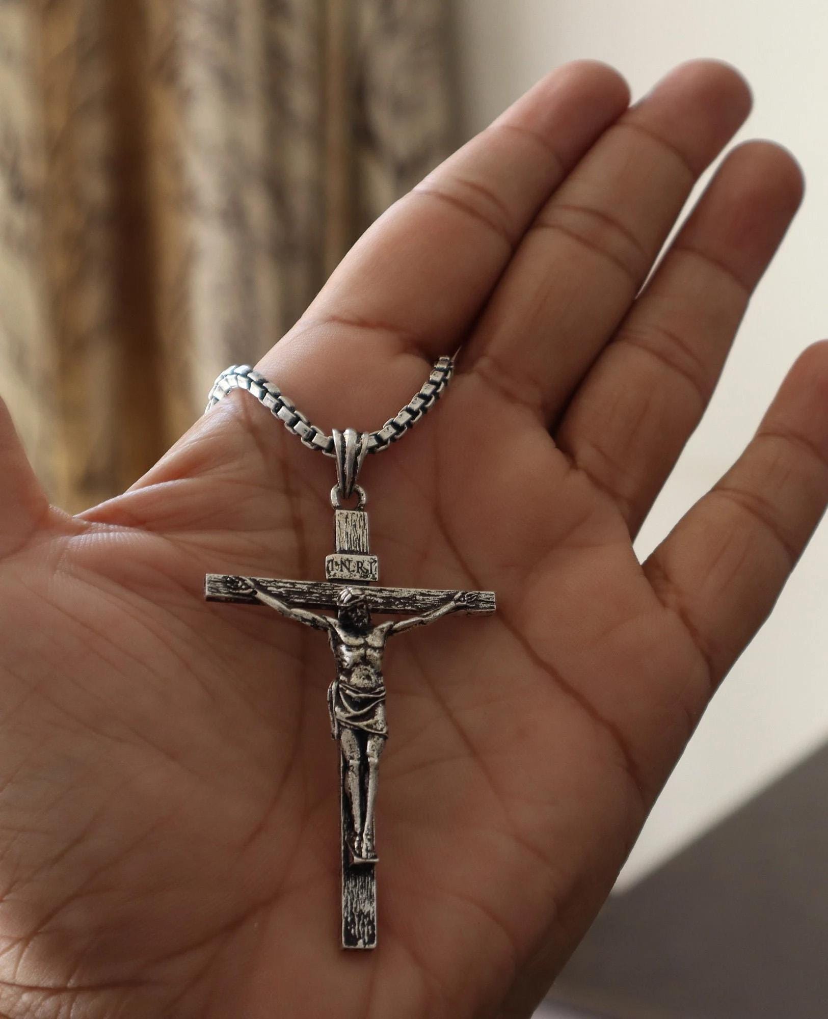 Pendentif Croix du Christ, Argent 925 - Vandona