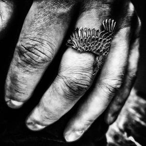 Raven ring Raven jewelry Animal ring Animal jewelry Crow ring Crow jewelry Bird jewelry Bird Ring Silver bird Forest jewelry Silver crow