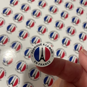 Autocollant Fabriqué à la main en France - Etiquettes personnalisées créations - cadeaux fait main - créations d’artiste - souvenirs