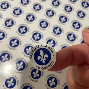 Pegatinas hechas a mano en Quebec - Creaciones de etiquetas personalizadas - regalos hechos a mano - creaciones de artistas - souvenirs