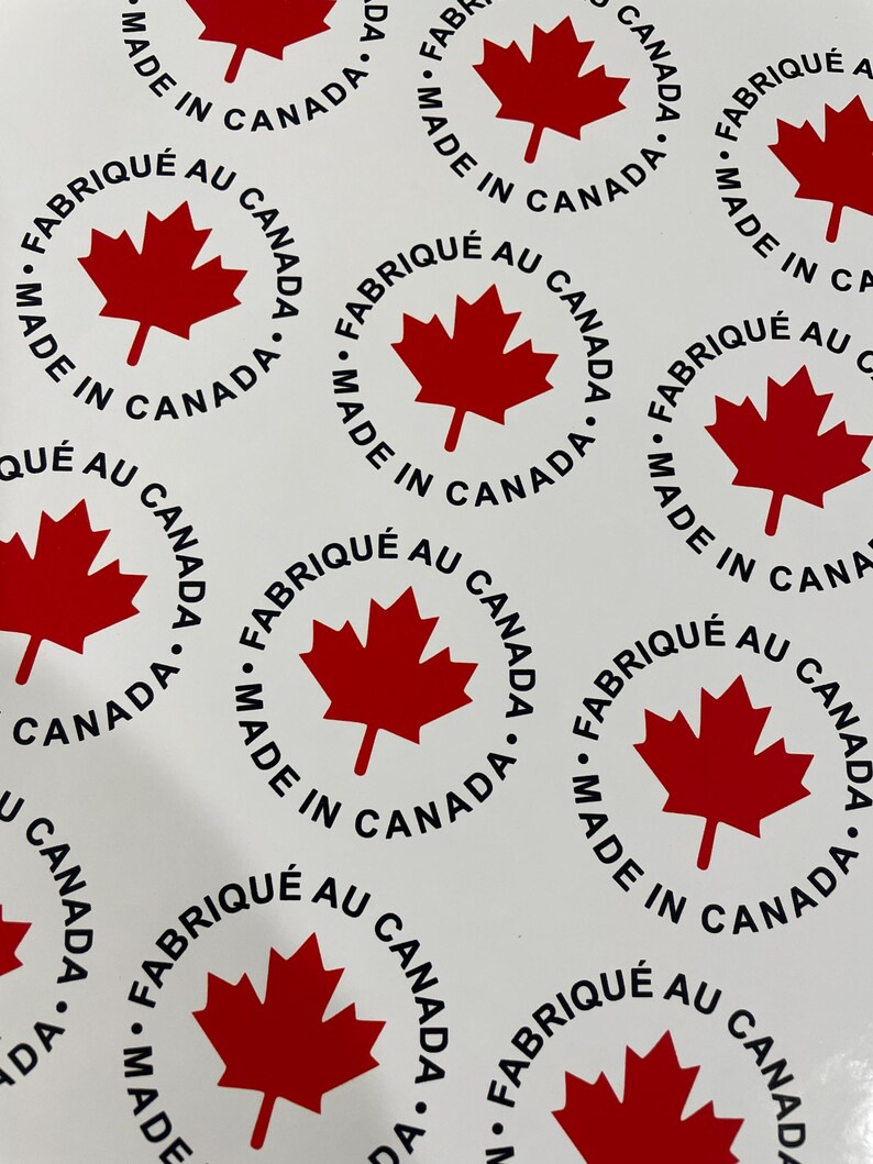 Made in Canada Sticker - Personalized Labels Creations - Handmade Gifts ...