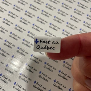 Pegatinas Made in Quebec - Etiquetas personalizadas para tus creaciones - regalos hechos a mano - creaciones de artistas - souvenirs de Quebec