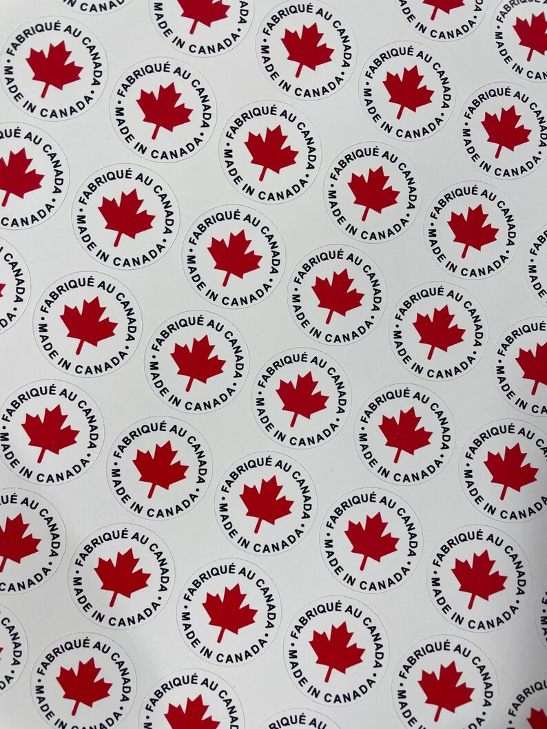 Made in Canada Sticker - Personalized Labels Creations - Handmade Gifts ...