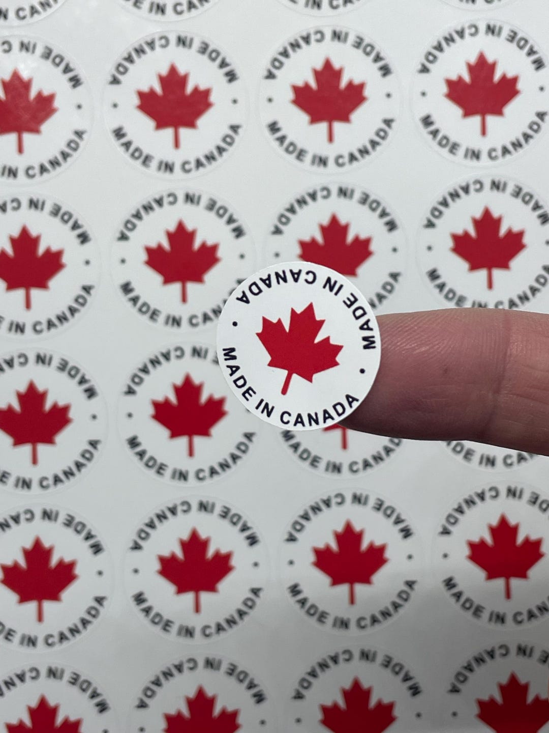 Made in Canada Sticker - Personalized Labels Creations - Handmade Gifts ...