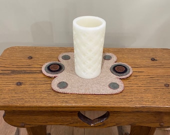 Wool Kit Six Point Wool Candle Mat (Beginner)