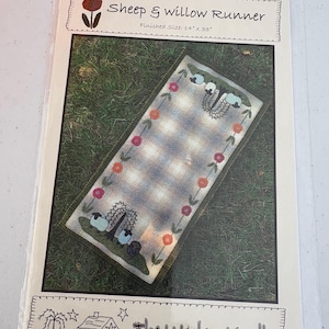 Wool Applique Pattern - Sheep & Willow by Woolen Needle