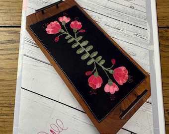 Wool Applique Pattern - Hope Blooms table mat by Granny's Legacy Patterns