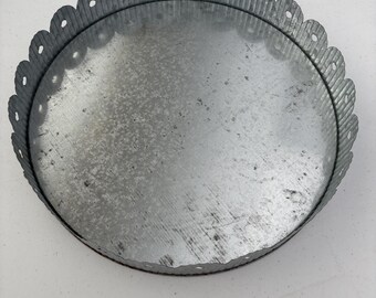 Galvanized Metal Tray for handcraft display by Kraft Klub, Inc.