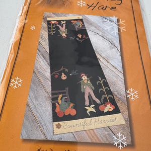Wool Applique Kit called Dear Mister Scarecrow by Nutmeg Hare (Fall Table Runner)