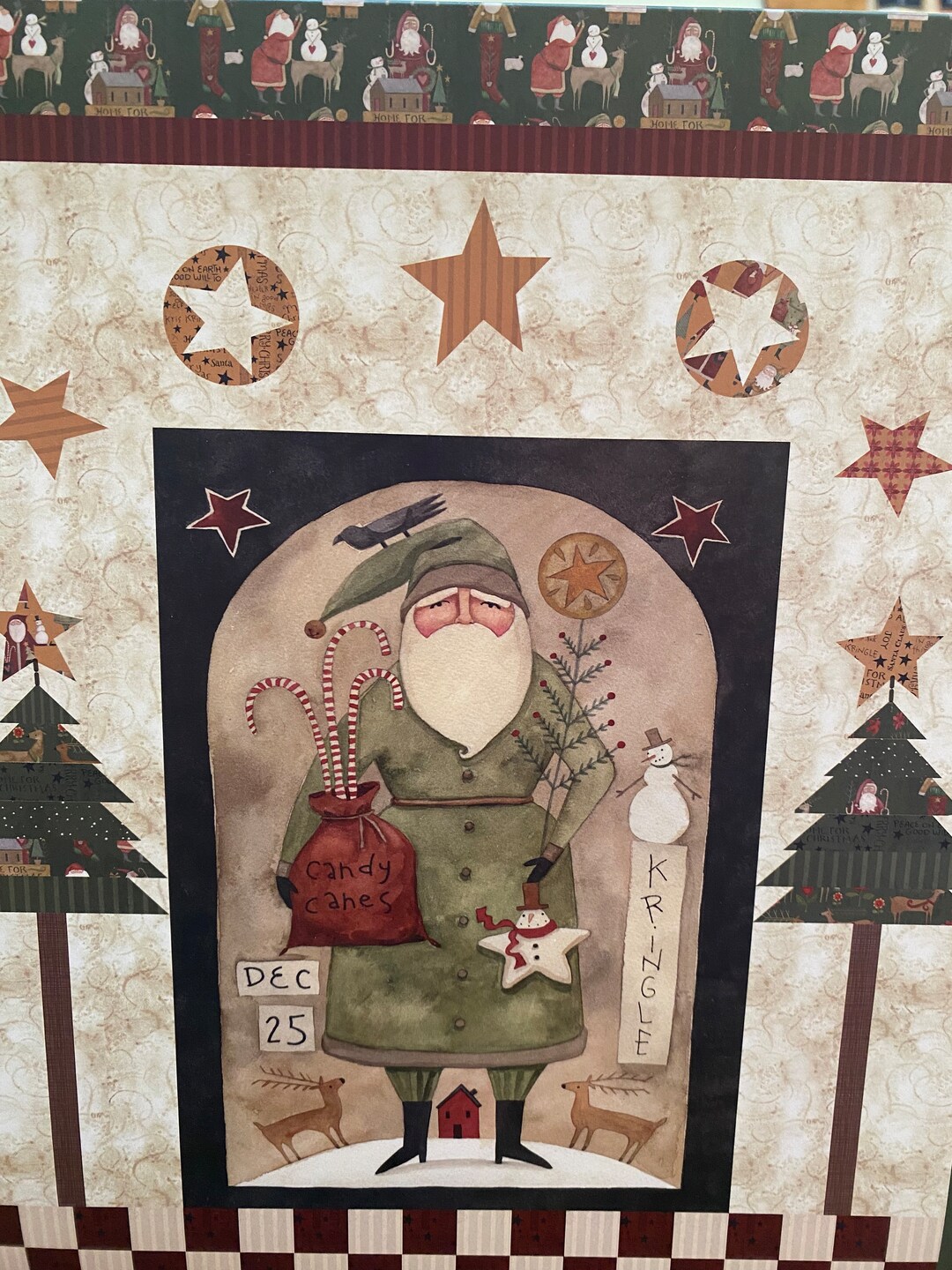 Kris Kringle Panel Quilt Kit by Teresa Kogut for Riley Blake Etsy