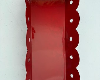 Red Metal Tray - Handcraft Display by Kraft Klub, Inc.