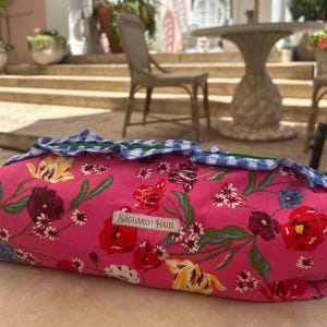 PERSONALIZADO - Bolsa para ferramentas de cabelo, Bolsa para ferramentas de cabelo acolchoada, Bolsa para ferramentas de cabelo floral, Organizador de ferramentas de cabelo, Bolsa para ferramentas de cabelo de tecido, Bolsa de maquiagem floral