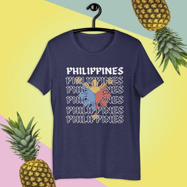 Philippines Filipino Unisex t-shirt with Flag Sun Star Design