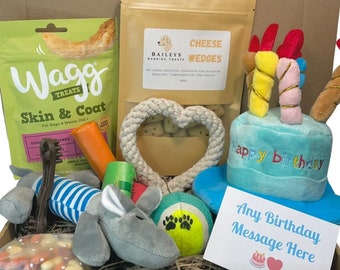 The Dog Birthday Box PINK or BLUE