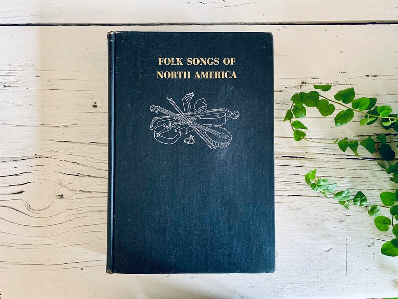 Vintage Music Book, Folk Songs of North America - Etsy