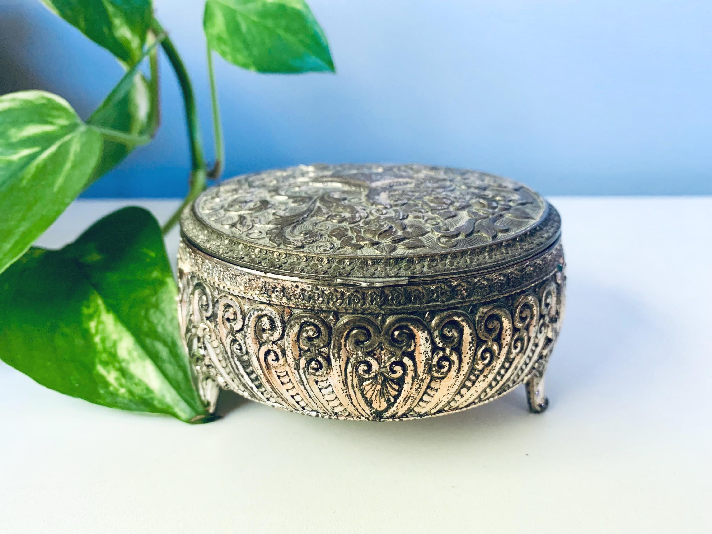 Antique Silver Box Made in Japan - Etsy