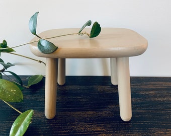 Minimal Vintage Painted Foot Stool, Plant Stand, Riser