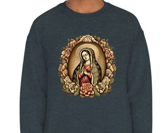 Our Lady of Guadalupe Sweatshirt for Men, Guadalupe Sweatshirt for Women, Guadalupe Shirt, Gift for Her, Gift for Him