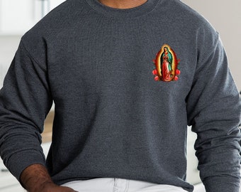 Our Lady of Guadalupe T-shirt Men Guadalupe Sweatshirt for Men and Women Guadalupe Shirt Virgen de Guadalupe Gift for Dad