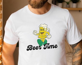 Beer Shirt for Beer Lovers Vintage Beer Shirt Funny Drinking Shirt for Men Retro Beer Shirts for Dad Father's Day Gift for Beer Drinker