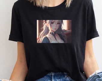 Dark Academia Anime T-Shirt, Anime Shirts, School Girl Anime, Manga T-shirt