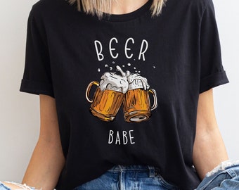 Beer Lover's T-Shirt, "Beer Babe" T-Shirt, Drinking T-Shirt
