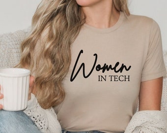 Programmer T-shirt, "Women in Tech" T-shirt, Woman Engineer T-Shirt, Software Developer T-Shirt
