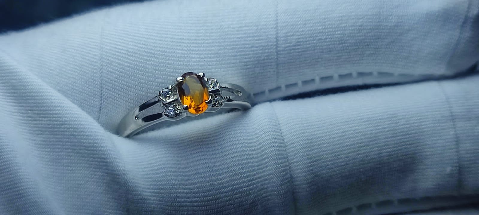 Natural Golden Topaz Ring Oval Cut Yellow Topaz Jewelry in 925 Sterling Silver