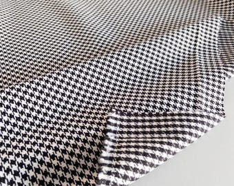 Sitting Embossed Fabric Upholstery Pepita Houndstood for Porsche BLACK/WHİTE