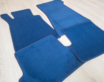 for Mercedes SL R107 C107 W107 floor mats carpet 4 pcs BLUE new