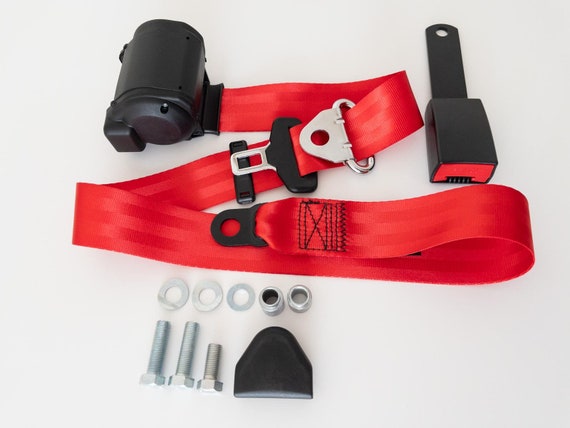 Supporto Cintura Di Sicurezza Supporto Per Fibbia Cintura Di Sicurezza Auto - 2 Pezzi In Silicone Rosso, Accessorio Per Allacciatura Facile E Rapida Assistente Allacciatura Auto