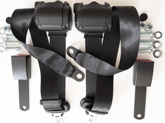 United Classic Parts 3-Point Automatic Seat Belt For Mercedes R107 W107 C107 – Front Left/Right